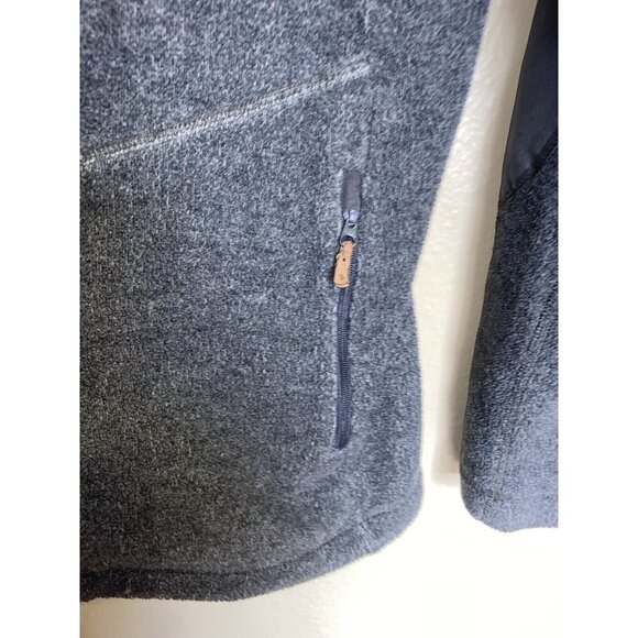 Fjallraven Alice Jacket Womens Medium Fleece Full Zip Logo Mock Neck Hiking Gray - Picture 9 of 11